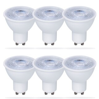 6 x Müller-Licht LED Premium HD Leuchtmittel Relfektor 6,5W = 50W GU10 380lm Ra>95 warmweiß 2700K 36°