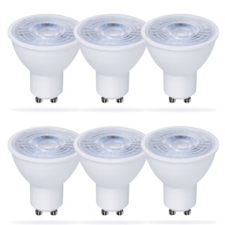 6 x Müller-Licht LED Leuchtmittel Reflektor 6,5W = 50W GU10 430lm warmweiß 2700K flood 36°