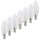 7 x Müller-Licht LED Leuchtmittel Kerze 5,5W = 37W E14 matt 420lm Ra>95 warmweiß 2700K 180°