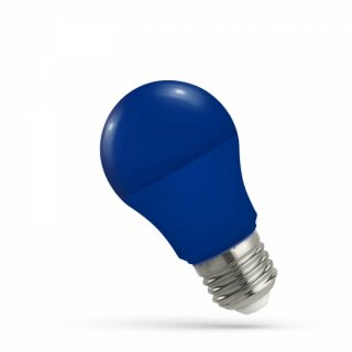 Spectrum LED Leuchtmittel Birne Birnenform A50 blau 4,9W E27 270° 
