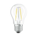 Osram LED Filament Leuchtmittel RetroFit Tropfen P45 1,5W = 15W klar E27 136lm warmweiß 2700K