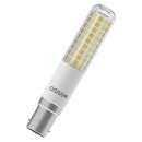 Osram LED Leuchtmittel T26 Röhre Slim 9W = 75W B15d klar 1055lm warmweiß 2700K 320° DIMMBAR