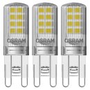 3 x Osram LED Leuchtmittel Stiftsockellampe 2,6W = 30W G9...