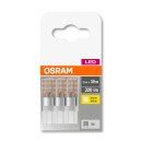 3 x Osram LED Leuchtmittel Stiftsockellampe 2,6W = 30W G9 klar 320lm warmweiß 2700K 300°