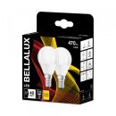 2 x Bellalux LED Leuchtmittel Classic P45 Tropfen 5,5W = 40W E14 matt 470lm warmweiß 2700K