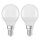 2 x Bellalux LED Leuchtmittel Classic P45 Tropfen 5,5W = 40W E14 matt 470lm warmweiß 2700K