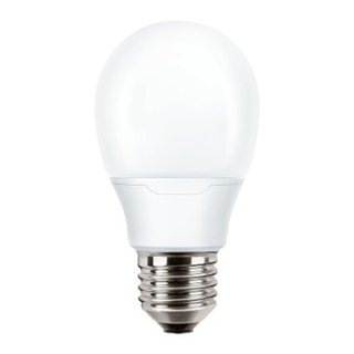 Attralux Energiesparlampe 8W = 38W E27 Birnenform 6000h Sparlampe Sparbirne matt
