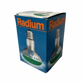 Radium Glühbirne R80 Reflektor 60W E27 Grün Radicolor Glühlampe farbig dimmbar
