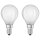 2 x Osram LED Filament Leuchtmittel Tropfen 2,5W = 25W E14 matt 250lm FS warmweiß 2700K