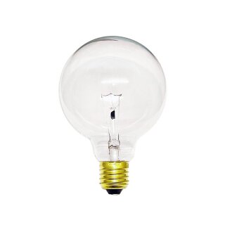 LAES Globe Glühbirne Solid 25W E27 klar 95mm Globelampe warmweiß dimmbar