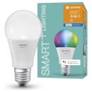 Ledvance LED Smart+ Birne 9W = 60W E27 matt 806lm RGBW 2700K-6500K Dimmbar App Google Alexa Apple HomeKit Bluetooth