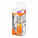 Osram LED Leuchtmittel Star Classic Kerze 7,5W = 60W E14 matt 806lm warmweiß 2700K