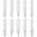 10 x Osram LED Leuchtmittel Dulux D EM & AC 6W/830 G24d-1 2P 600lm warmweiß 3000K