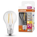 Osram LED Filament Leuchtmittel Birnenform A60 4,5W = 40W E27 klar GlowDim warmweiß 2200K-2700K DIMMBAR