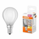 Osram LED Filament Leuchtmittel P45 Tropfen 1,5W = 15W matt E14 136lm warmweiß 2700K