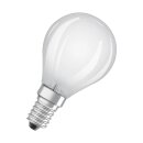 Osram LED Filament Leuchtmittel P45 Tropfen 1,5W = 15W matt E14 136lm warmweiß 2700K