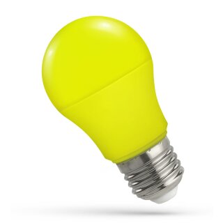 Spectrum LED Leuchtmittel Birnenform A50 4,9W E27 Gelb 270°