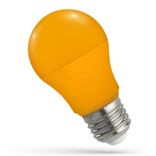 Spectrum LED Leuchtmittel Birnenform A50 4,9W E27 Orange 270°