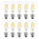 10 x Spectrum LED Filament Glühbirne 4W = 40W E27 Glühlampe Glühfaden warmweiß 2700K