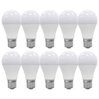10 x Spectrum LED A60 Birne 11W = 80W matt E27 1050lm warmweiß 3000K DIMMBAR