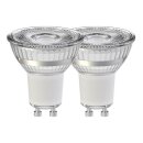 2 x LightMe LED Leuchtmittel PAR16 Glas Reflektor 4,5W =...