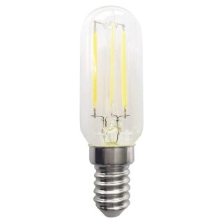 LightMe LED Filament Leuchtmittel T25 Röhre 4W = 40W E14 klar 470lm warmweiß 2700K