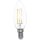 LightMe LED Filament Leuchtmittel Kerze 4,5W = 42W E14 klar 500lm 840 Neutralweiß 4000K