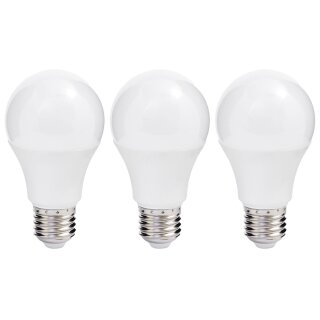 3 x Müller-Licht LED Leuchtmittel A60 Birne 4,9W = 40W E27 matt 470lm warmweiß 2700K 200°