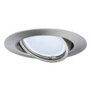 Paulmann LED Einbaustrahler Komplettset Eisen 4,5W GU10 340lm warmweiß 2700K schwenkbar