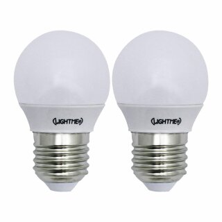 2 x LightMe LED Leuchtmittel Tropfen 3W = 25W E27 matt 255lm warmweiß 2700K