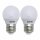 2 x LightMe LED Leuchtmittel Tropfen 3W = 25W E27 matt 255lm warmweiß 2700K