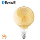 Osram LED Filament Smart+ G125 Globe 5,5W = 45W E27 Gold gelüstert 600lm warmweiß 2500K Dimmbar App Alexa Apple Bluetooth