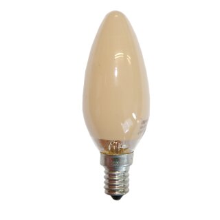Glühbirne Kerze 15W E14 Terracotta Flampe Glühlampe 15...