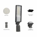 Spectrum LED Industrieleuchte Straßenleuchte Streetos Grau IP66 50W 7600lm Neutralweiß 4000K 130°/80°