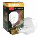Philips Glühbirne Deco Crystal 40W E27 klar Deko...