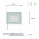 Spectrum LED Fluter Noctis Lux 3 Weiß IP65 100W 9400lm Tageslichtweiß 6000K 100°