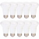 10 x LED Leuchtmittel R63 Reflektor 9,4W = 60W E27 matt...