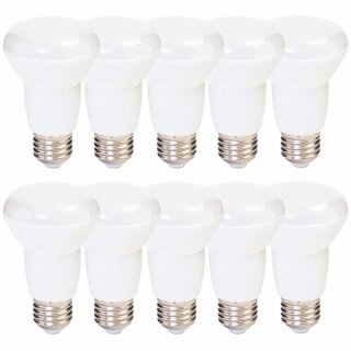 10 x LED Leuchtmittel R63 Reflektor 7,3W = 60W E27 matt 806lm 927 warmweiß 2700K Ra>90 DIMMBAR
