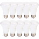 10 x LED Leuchtmittel R63 Reflektor 7,3W = 60W E27 matt...