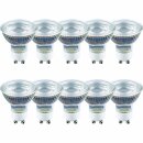 10 x LED Leuchtmittel PAR16 Glas Reflektor 4,9W GU10 400lm 927 warmweiß 2700K Ra>90 DIMMBAR