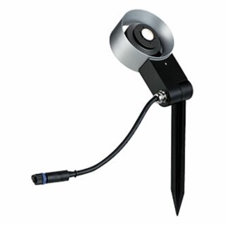 Paulmann LED Gartenleuchte Plug & Shine Spotlight Cone Anthrazit IP67 Ø11cm 6,8W 667lm warmweiß 3000K dimmbar