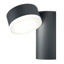 Ledvance LED Außenwandleuchte Endura Style Spot Dunkelgrau IP44 8W 440lm warmweiß 3000K verstellbar
