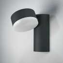 Ledvance LED Außenwandleuchte Endura Style Spot Dunkelgrau IP44 8W 440lm warmweiß 3000K verstellbar