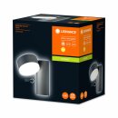 Ledvance LED Außenwandleuchte Endura Style Spot Dunkelgrau IP44 8W 440lm warmweiß 3000K verstellbar