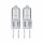 2 x Paulmann Halogen Stiftsockellampe 50W GY6,35 klar 12V 1185lm warmweiß dimmbar