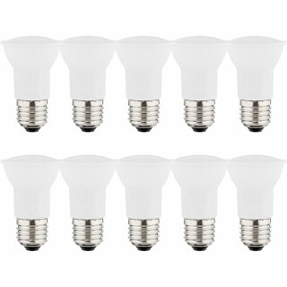 10 x LED Leuchtmittel PAR16 Reflektor 5,8W = 42W E27 230V 500lm warmweiß 3000K Ra>90 110°
