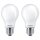 2 x Philips LED A60 Birnenform 10,5W = 100W E27 matt 1521lm warmweiß 2700K
