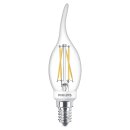 Philips LED Filament Windstoßkerze 4,5W = 40W E14...