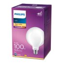 Philips LED Filament Leuchtmittel Globe G125 10,5W = 100W E27 matt 1521lm warmweiß 2700K