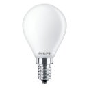 Philips LED Filament Leuchtmittel P45 Tropfen 6,5W = 60W E14 matt 806lm warmweiß 2700K